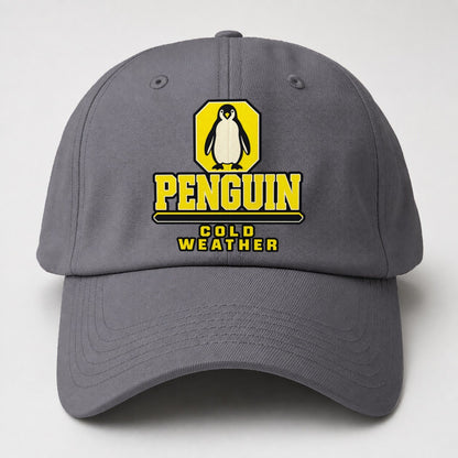 Penguin Cold Weather Heavy Duty Baseball Cap – Grey