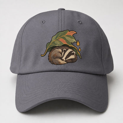 Badger Leaf Shelter Gentle Wild Baseball Cap – Grey