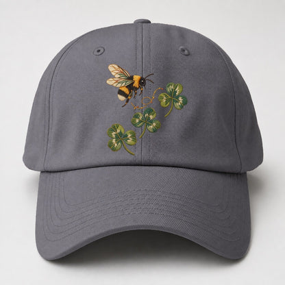 Bumblebee Three Clover Rise Gentle Wild Baseball Cap – Grey