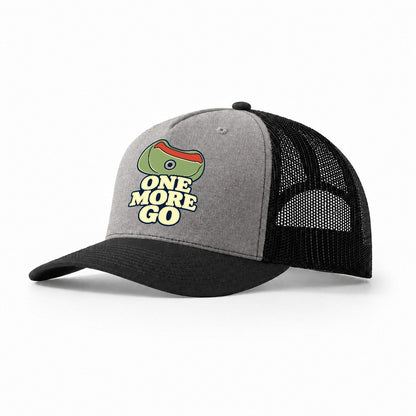One More Go Rock Climbing Trucker Hat – Grey Black