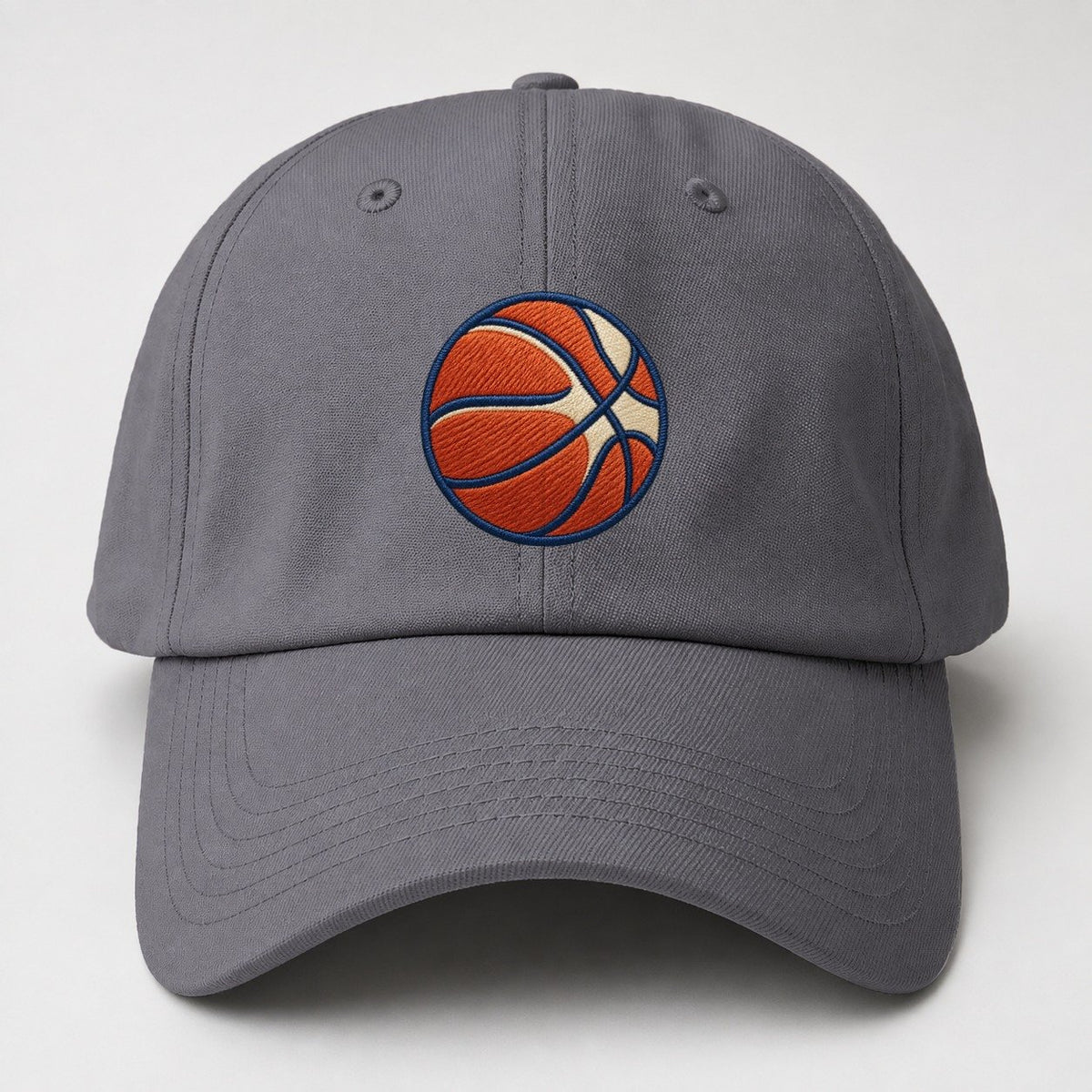 Basketball Tiny Solo Marks Baseball Cap – Grey