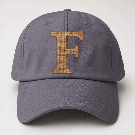 Woven Tweed F Monogram Baseball Cap – Grey
