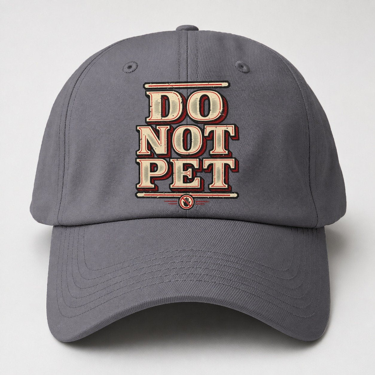 Do Not Pet American Wit Baseball Cap – Grey