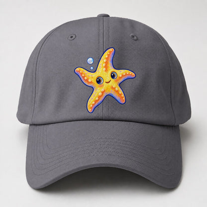 Starfish Side Float Sea Sprite Baseball Cap – Grey