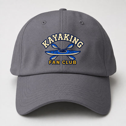 Kayaking Fan Club Baseball Cap – Grey