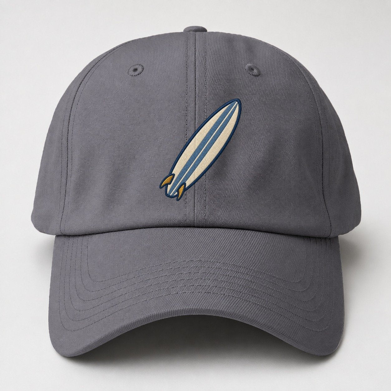 Surfboard Tiny Solo Marks Baseball Cap – Grey