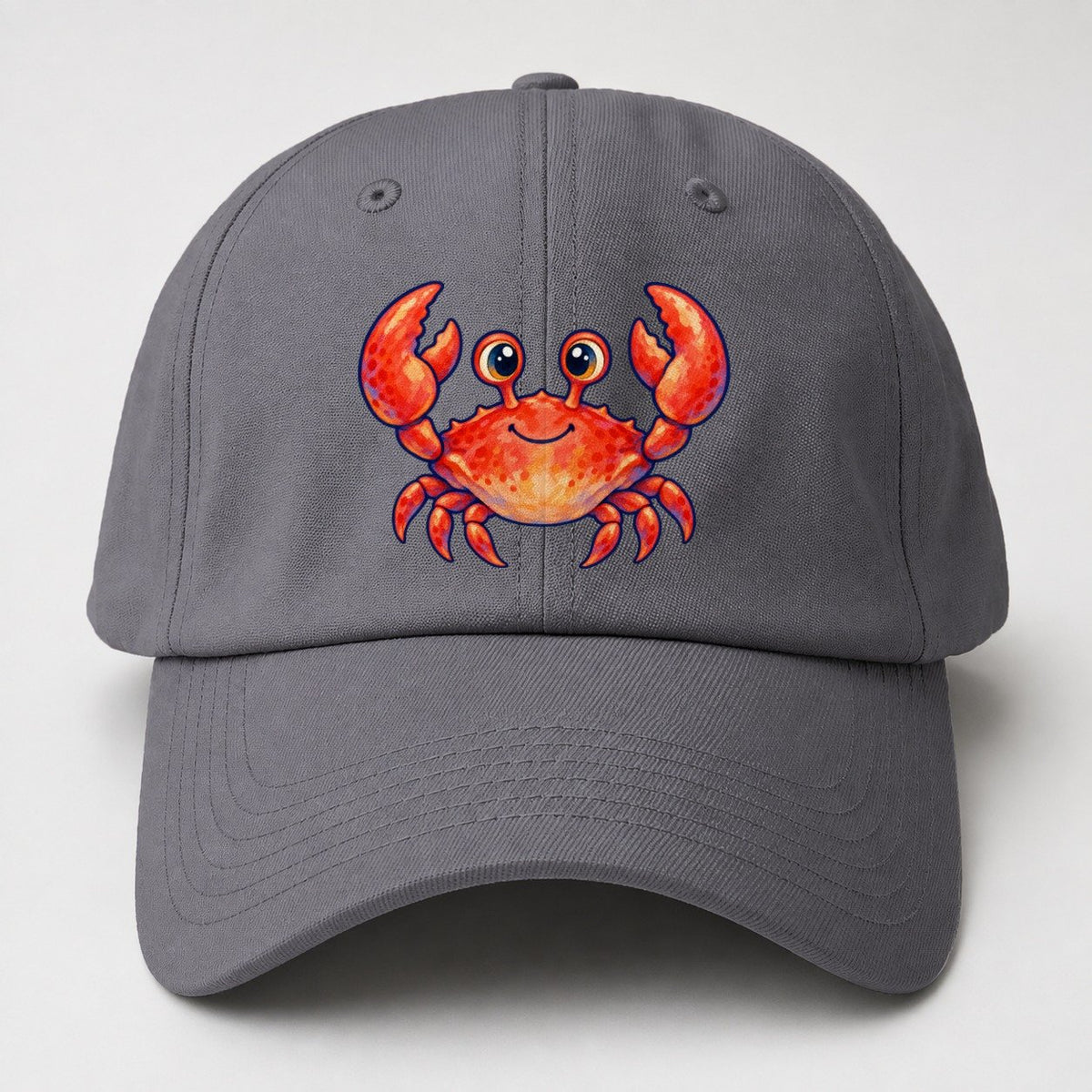 Crab Front Claw Hello Sea Sprite Baseball Cap – Grey