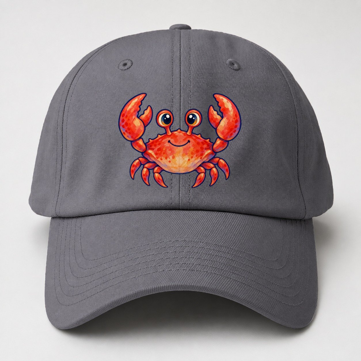 Crab Front Claw Hello Sea Sprite Baseball Cap – Grey