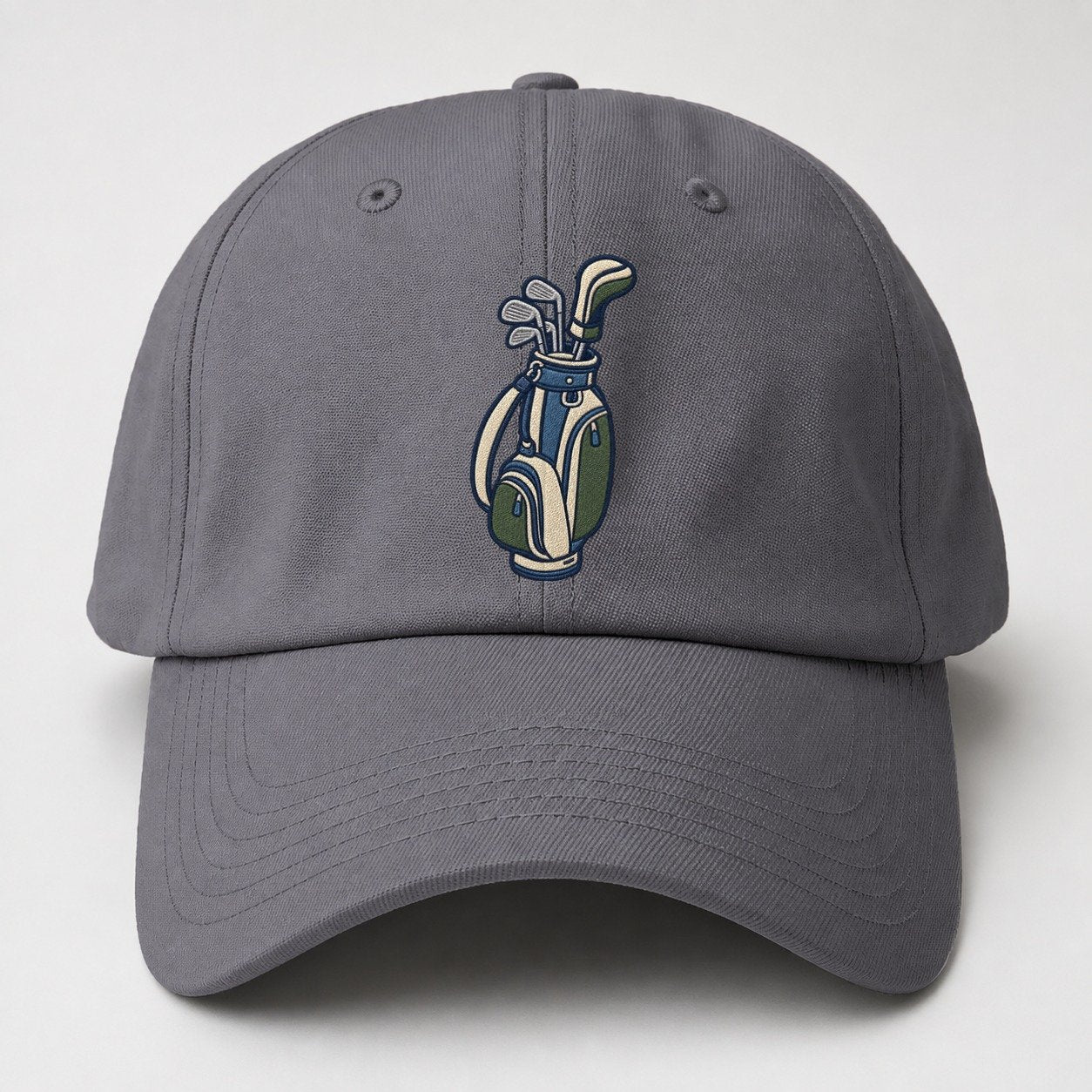 Golf Bag Tiny Solo Marks Baseball Cap – Grey