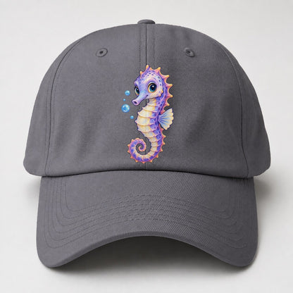 Seahorse Three Quarter Drift Sea Sprite Baseball Cap – Grey