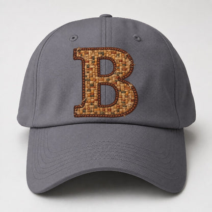 Woven Tweed B Monogram Baseball Cap – Grey