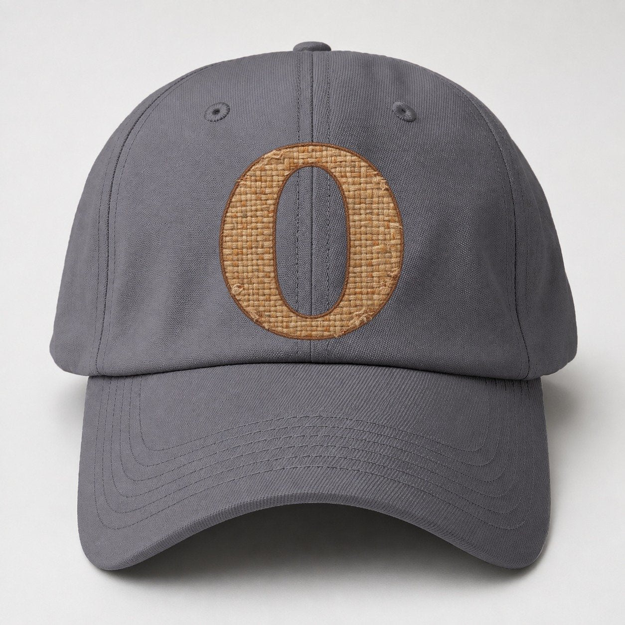 Woven Tweed O Monogram Baseball Cap – Grey