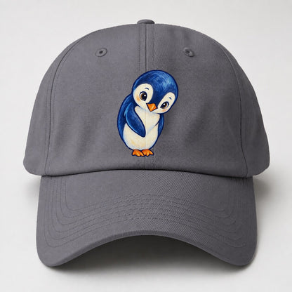 Penguin Little Bow Sea Sprite Baseball Cap – Grey