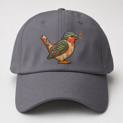 Clay Bird Whistle Gentle Wild Baseball Cap – Grey