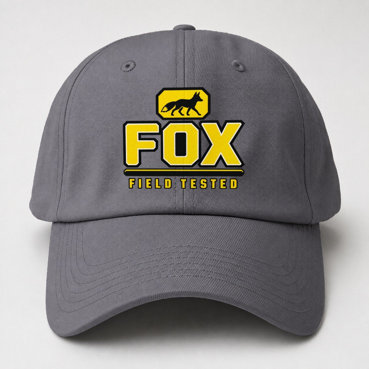 Fox Field Tested Heavy Duty Baseball Cap – Grey