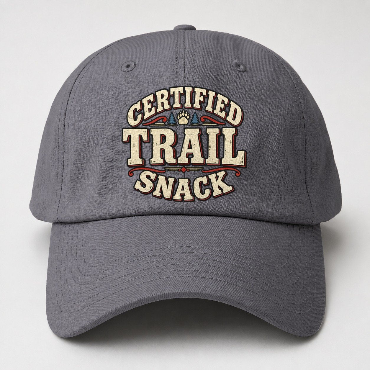 Certified Trail Snack American Wit Baseball Cap – Grey