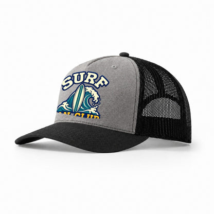 Surf Fan Club Trucker Hat – Grey Black