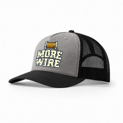 More Wire Amateur Radio Trucker Hat – Grey Black
