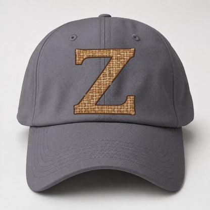 Woven Tweed Z Monogram Baseball Cap – Grey