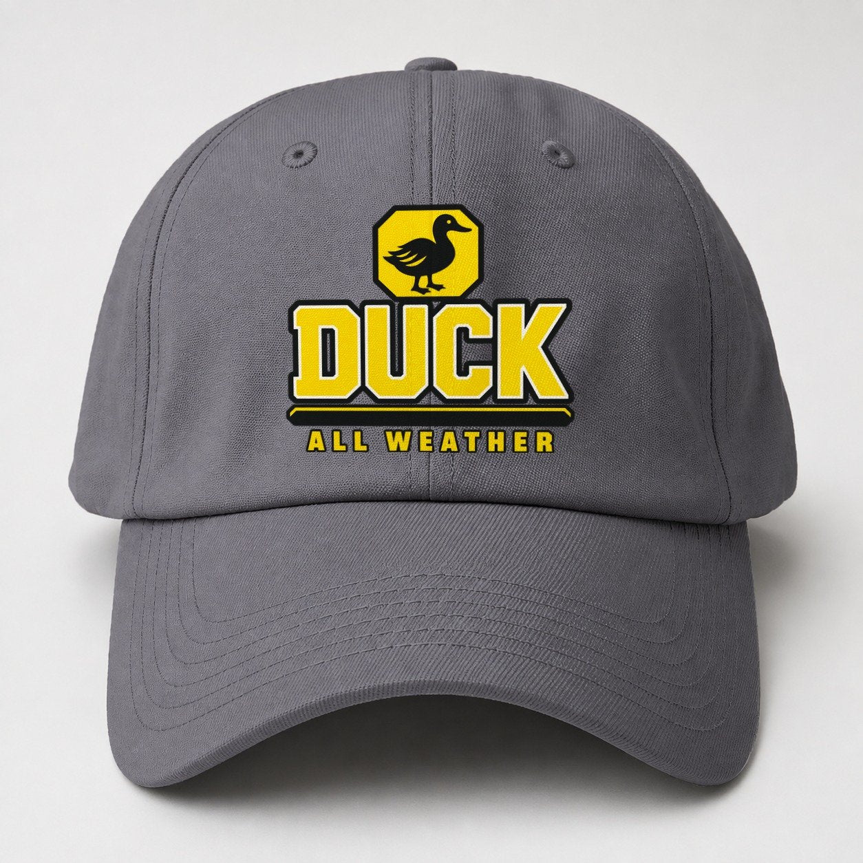 Duck All Weather Heavy Duty Baseball Cap – Grey