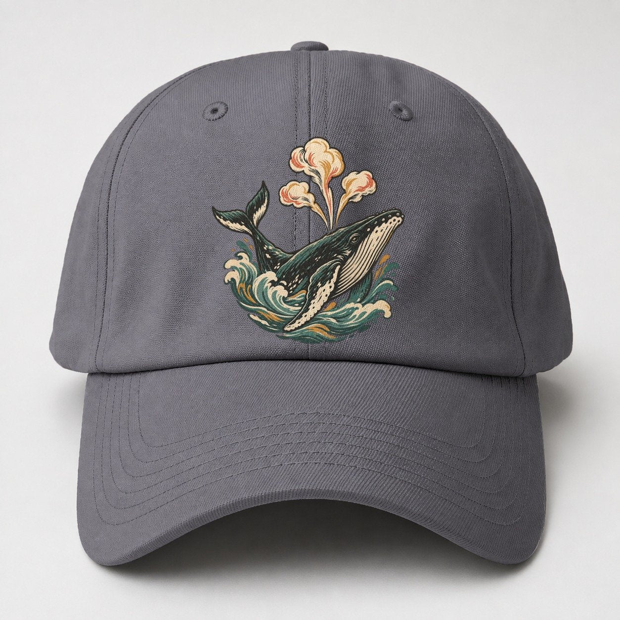 Whale Breath Cloud Gentle Wild Baseball Cap – Grey