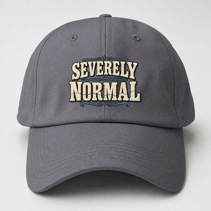 Severely Normal American Wit Baseball Cap – Grey