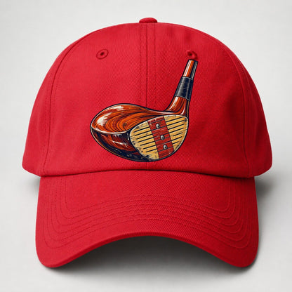 Vintage Club Head Golf Life Baseball Cap – Red