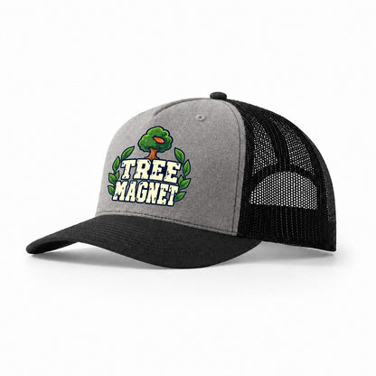 Tree Magnet Disc Golf Trucker Hat – Grey Black