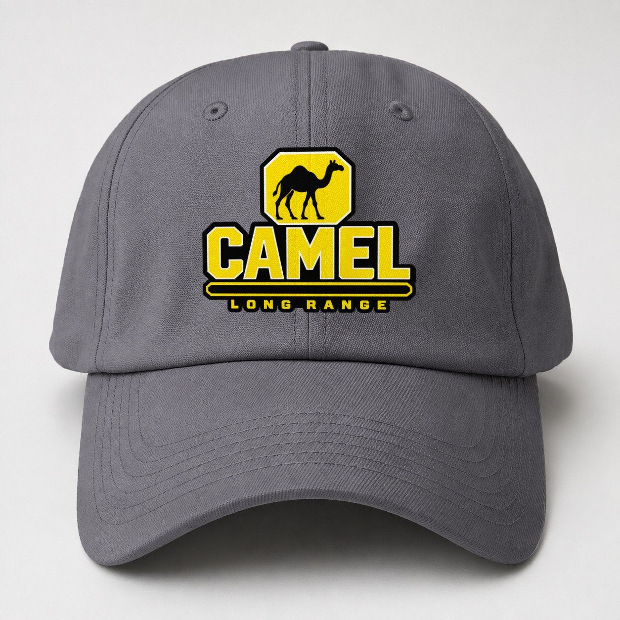 Camel Long Range Heavy Duty Baseball Cap – Grey
