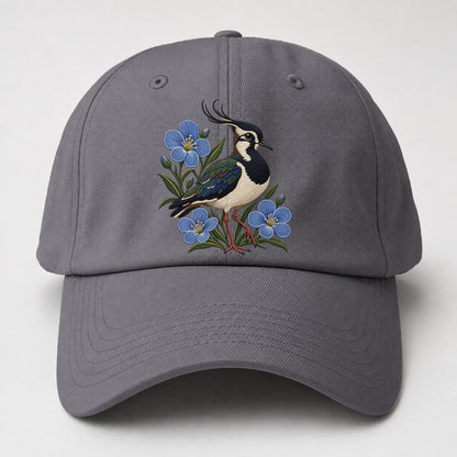 Northern Irish Flax And Lapwing Uk Culture Heritage Baseball Cap – Grey