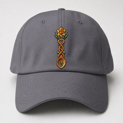 Welsh Love Spoon Carved For Friendship Uk Culture Heritage Baseball Cap – Grey