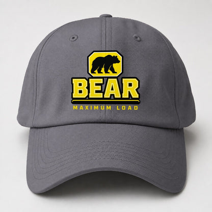 Bear Maximum Load Heavy Duty Baseball Cap – Grey