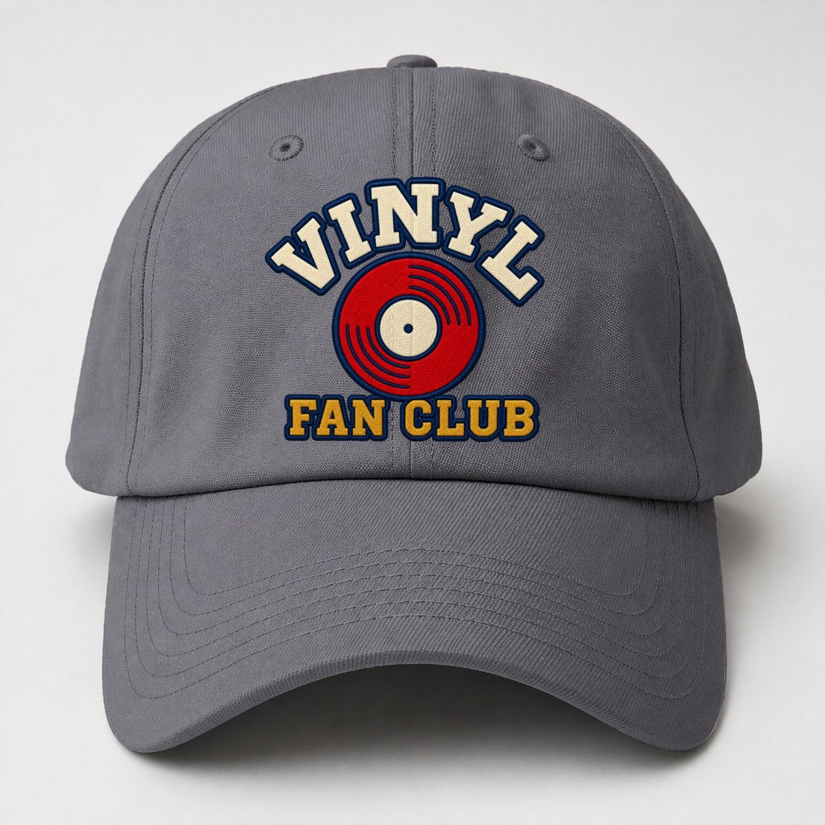 Vinyl Fan Club Baseball Cap – Grey