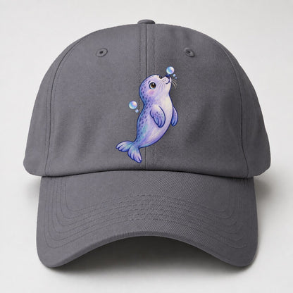 Seal Bubble Snoot Sea Sprite Baseball Cap – Grey