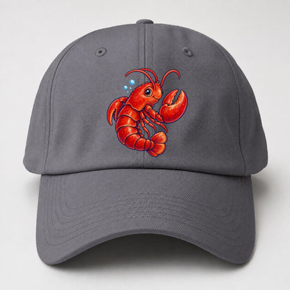 Lobster Tail Curl Sea Sprite Baseball Cap – Grey