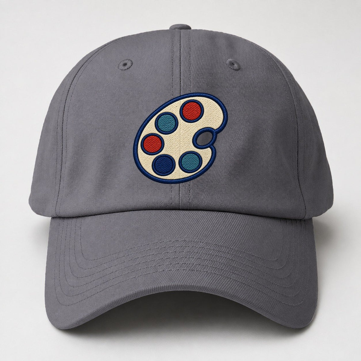 Painter Palette Tiny Solo Marks Baseball Cap – Grey