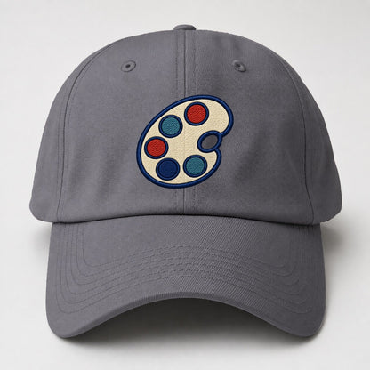 Painter Palette Tiny Solo Marks Baseball Cap – Grey