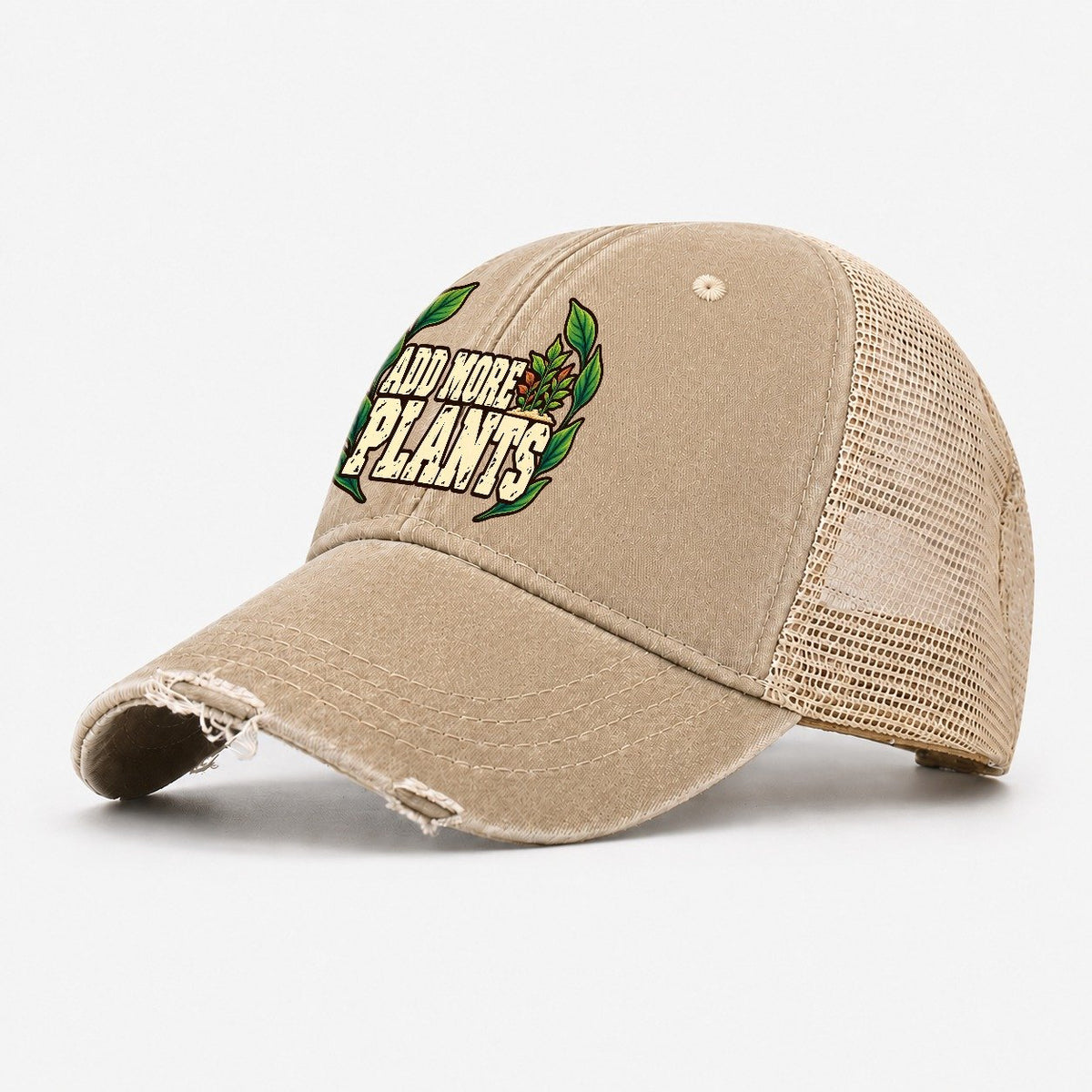 Add More Plants Aquarium Keeping Washed Trucker Hat – Khaki