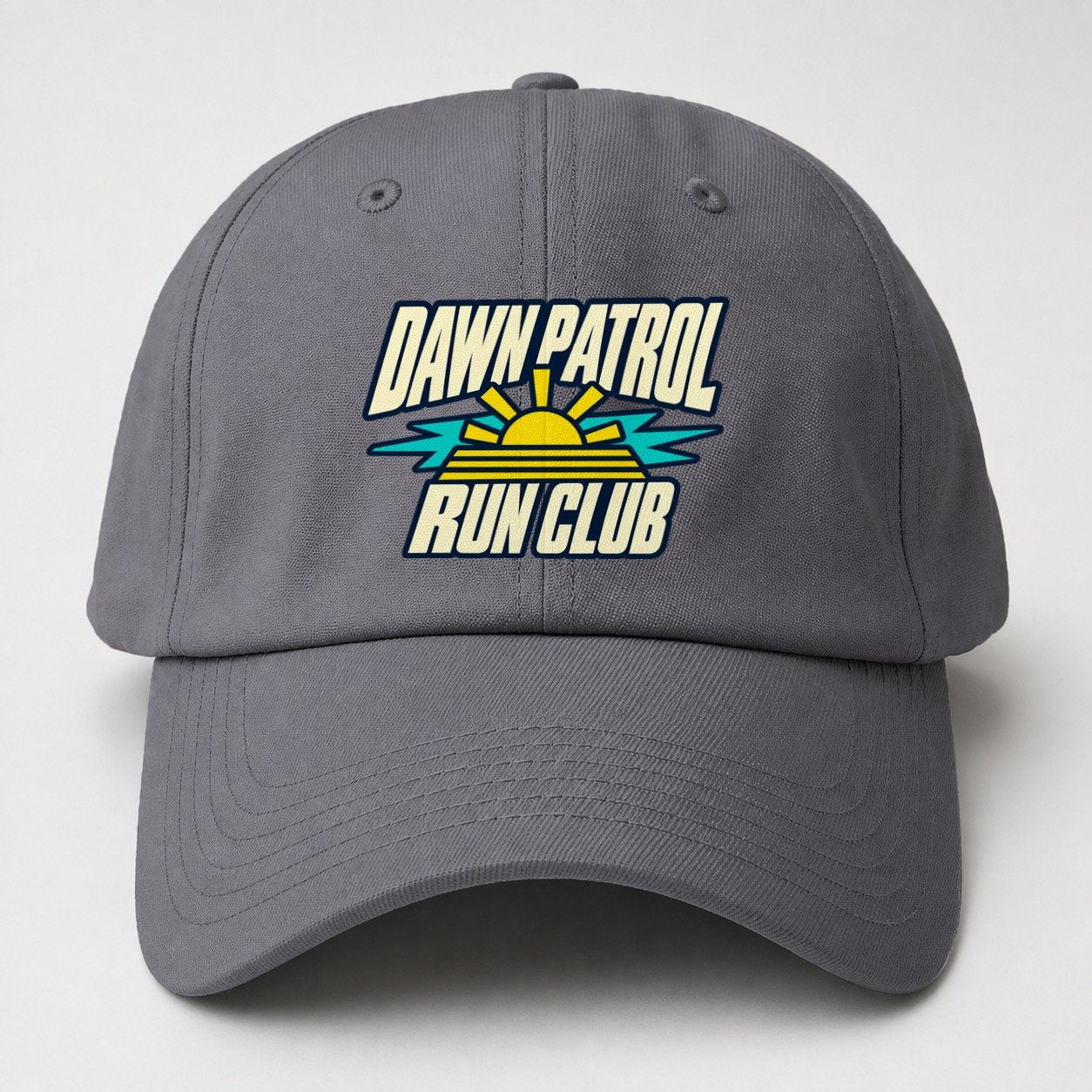 Dawn Patrol Run Club 90S Running Clubs Baseball Cap – Grey