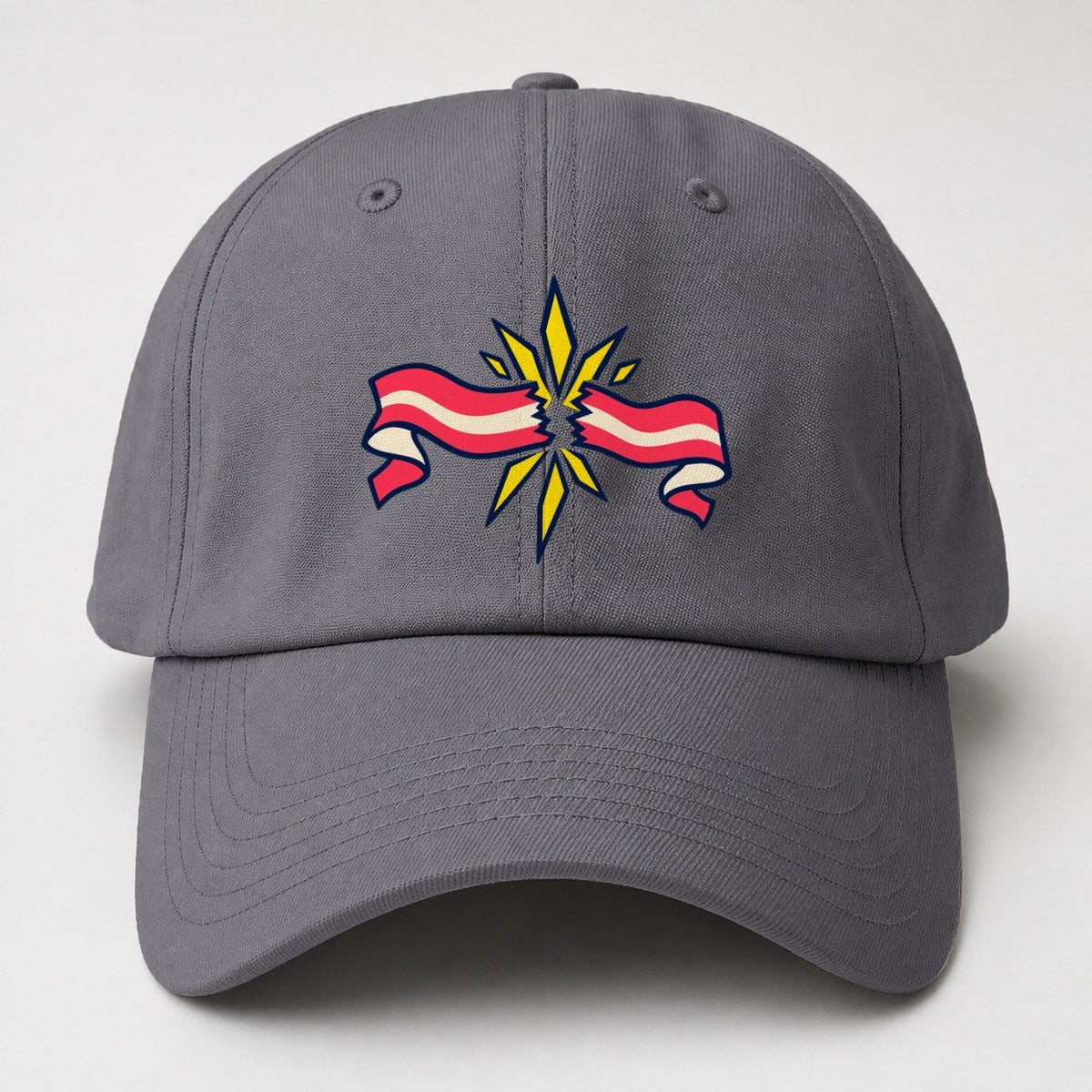 Finish Tape Burst 90S Running Clubs Baseball Cap – Grey