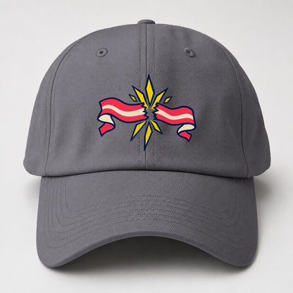 Finish Tape Burst 90S Running Clubs Baseball Cap – Grey
