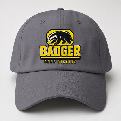 Badger Deep Digging Heavy Duty Baseball Cap – Grey