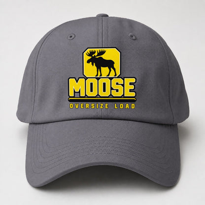 Moose Oversize Load Heavy Duty Baseball Cap – Grey