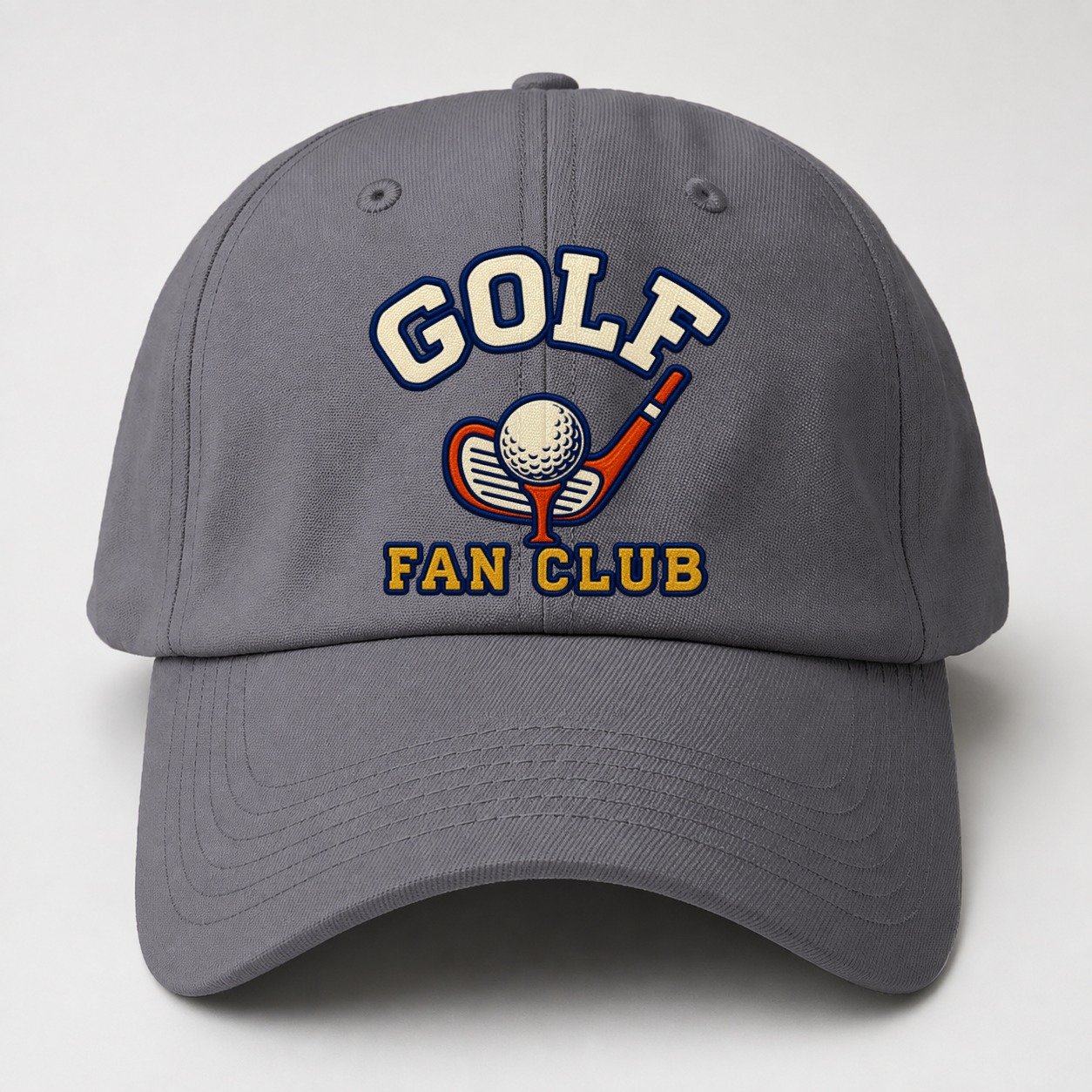Golf Fan Club Baseball Cap – Grey