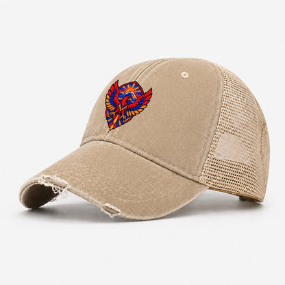 Armenia Minimal Emblem Country Logos Washed Trucker Hat – Khaki
