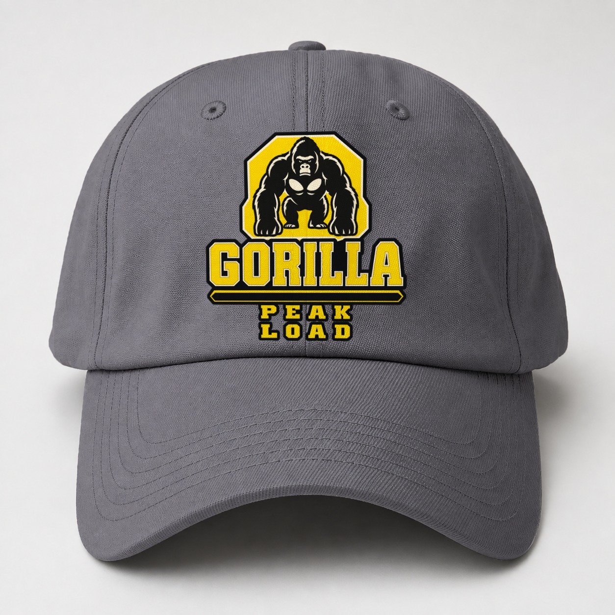 Gorilla Peak Load Heavy Duty Baseball Cap – Grey