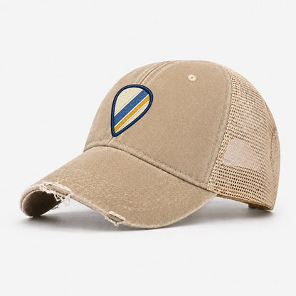 Guitar Pick Tiny Solo Marks Washed Trucker Hat – Khaki