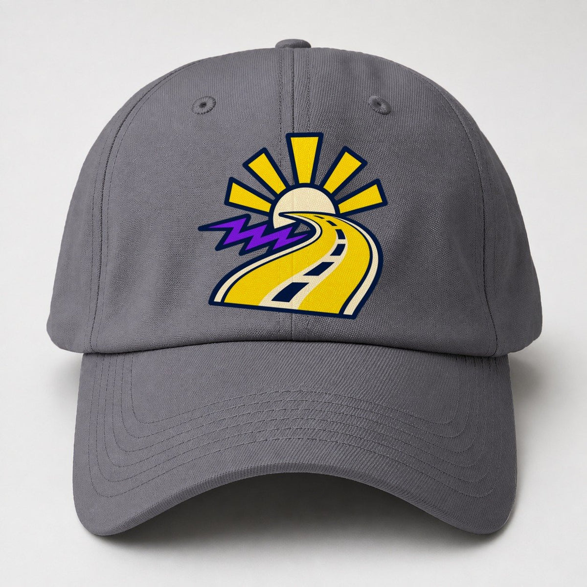 Road To Sunburst 90S Running Clubs Baseball Cap – Grey