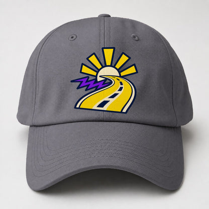 Road To Sunburst 90S Running Clubs Baseball Cap – Grey