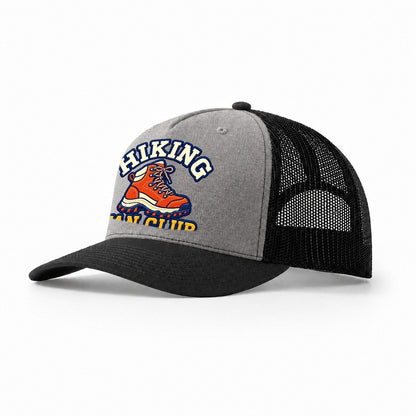 Hiking Fan Club Trucker Hat – Grey Black